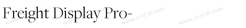 Freight Display Pro字体转换